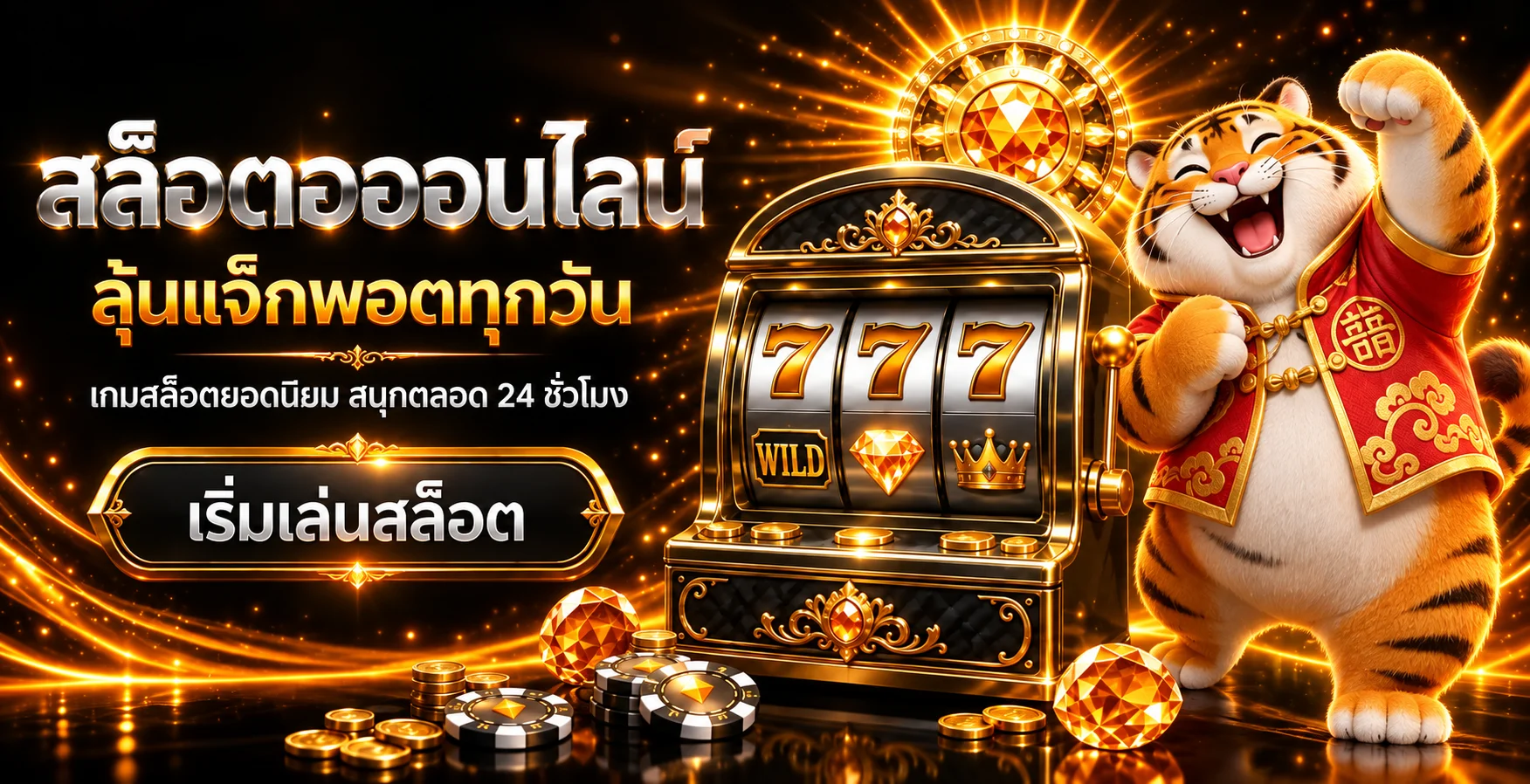 สล็อตออนไลน์ KALA69 พร้อมสล็อตแมชชีนและมาสคอตเสือ